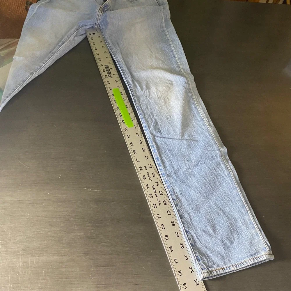 Levis Premium 511 Slim Fit Light Wash Denim Jeans Mens 32x34